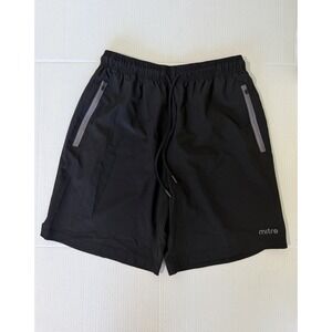 Mitre Different League Men's Black Active Shorts with Zip Pockets Size Medium